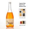 New Arrival Frosted Glass Wine Bottle – Transparent, Sealed, and Ideal for Baijiu or Homebrew