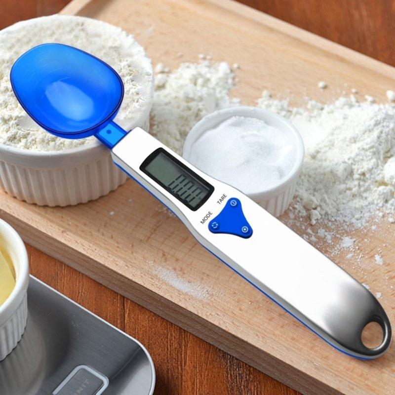 Multipurpose Electronic Food Scale Digital Kitchen Scale with 3 Measuring Spoons for Home and Restaurant Cooking