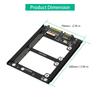 Metal Case Double mSATA SSDs To 2.5inch SATA3.0 6Gbps Adapter Card Socket mSATA to SATA3.0 Adapter Risers mSATA SSDs Adapter