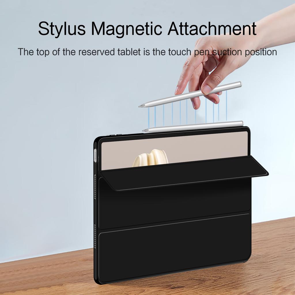 For Huawei MatePad Pro 12.2 (2024) Case PU Leather TPU Back Trifold Stand Tablet Cover