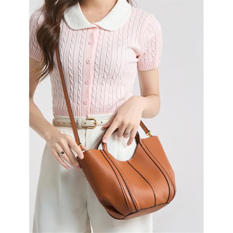 Spanish Women's Bag New Product Tote Knitted Thread Decoration Mini Casual Portable Cross-body Female