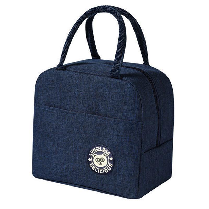 Insulated Lunch Box for Students and Office Workers, Waterproof and Anti-Oil Handbag with Large Capacity and Aluminum Foil Lining