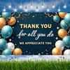 Durable Build Party Decoration Gratitude Banner Appreciation Banner for Volunteer Event Thank You Party Teacher Recognition