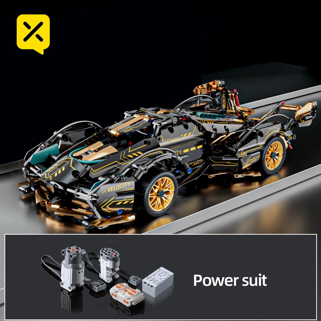 Technisches Rennsportauto 1280PCS Modellbausteine Stadt Mechanisches Geschwindigkeitsfahrzeug Supersportwagen Ziegel Puzzle Spielzeug Kinder Erwachsene Geschenk