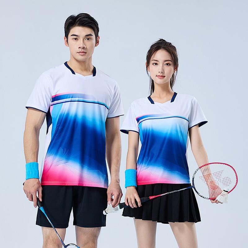 Quick-Dry Ice Silk Badminton Set Men Women Teens Sportswear Lightweight Breathable Training Competition Outfit