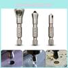 Efficient 3pcs Countersink Drill Bit Set Ideal For Metal Wood Plastic Projects At Home