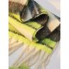 Autumn and Winter Warm Scarf Mohair Versatile Striped Thickened Neck Scarf