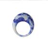 Anillos Punk Grandes de Resina de Moda Fresca para Mujeres Diseño Acrílico Irregular Colorido Anillo de Dedo Vintage para Niñas Joyería de Fiesta