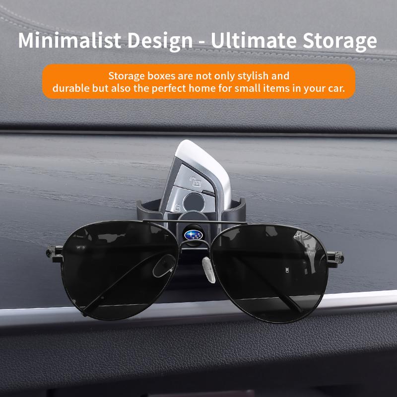 Car Vent Storage Box Auto Organizer Glasses Key Card Car Accessories for Subaru BRZ Legacy XV Outback Impreza WRX STI Forester dos3