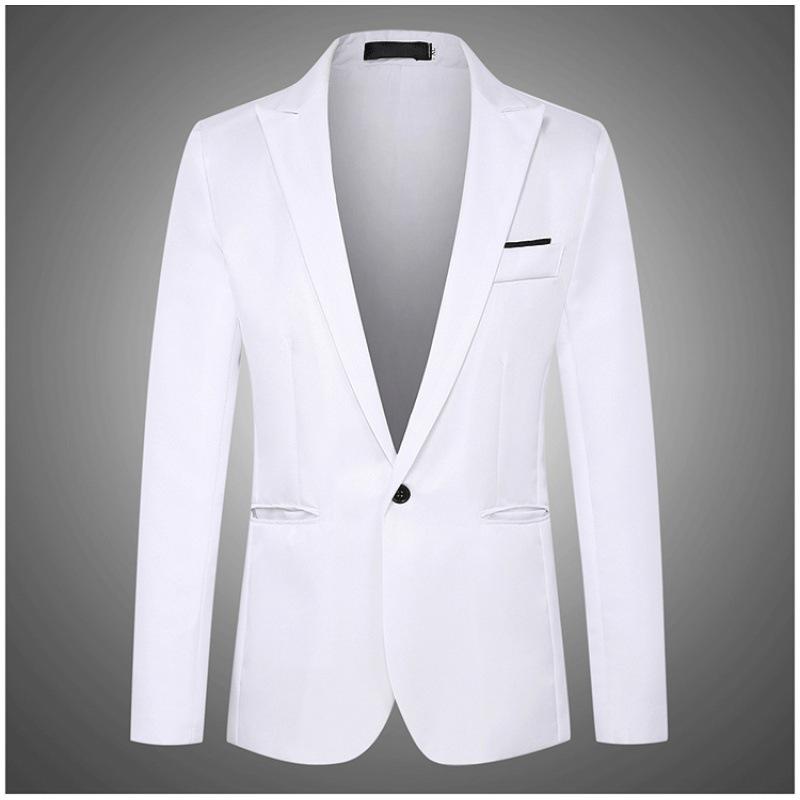 Men's Slim Fit Casual Blazer: One-Button Fashion Business Suit Jacket