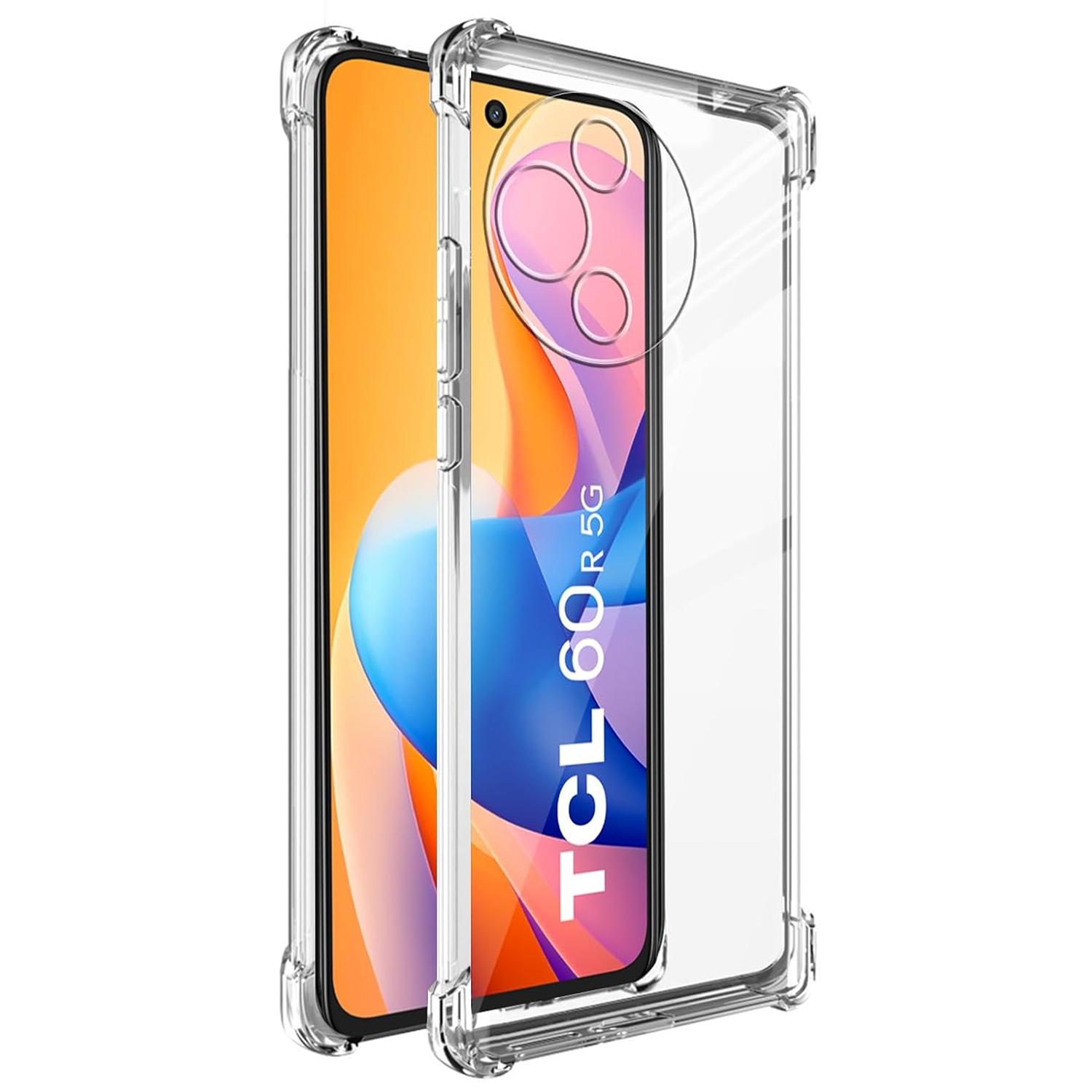 

TPU Transparent Phone Shockproof Case for TCL 60 5G 60R Protective Cover Fundas Capa Coque TCL 60R