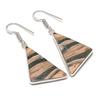 Natural Imperial Jasper Gemstone Handmade 925 Sterling Silver Earring 1.97" AE-11509