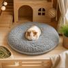 Zachte Pluche Egel Wintermat Rond Kleine Huisdier Strooiselmat Effen Kleur Cavia Bed Binnengebruik