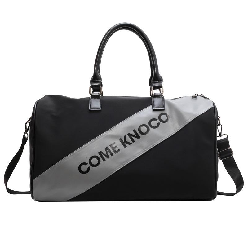 

Travel bag Large capacity sports fitness bag Portable luggage bag Student boarding accommodation bag Maternity storage bag чорний