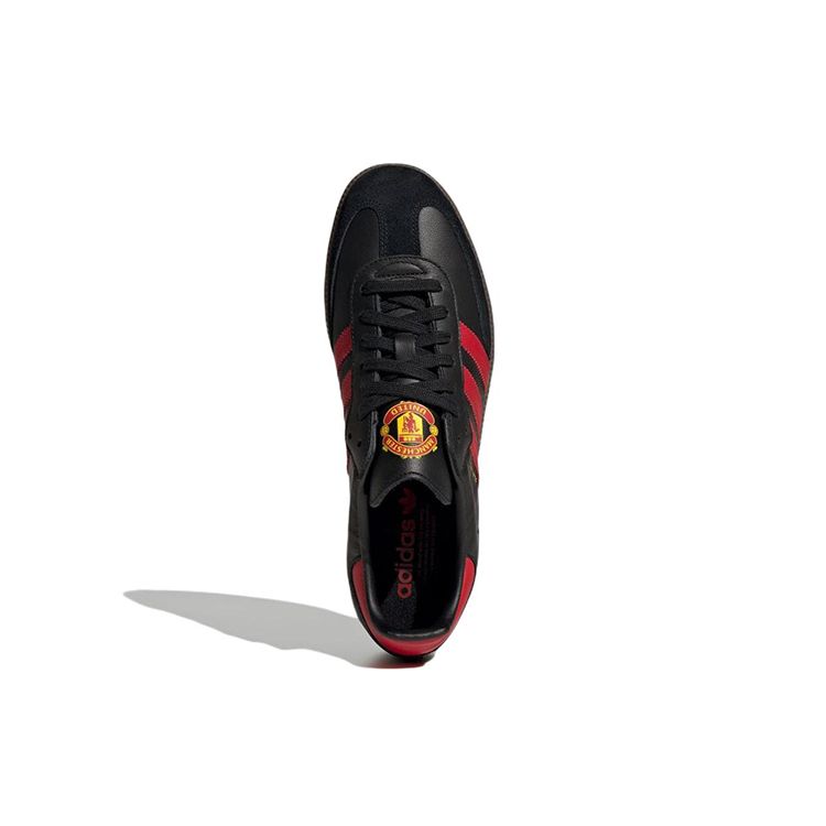 Manchester United X Adidas Samba Team Black Real Red Unisex Sneakers Core-Black Gum HQ7030