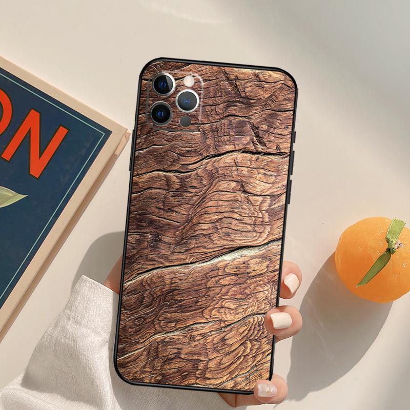 Pattern Wood Textures Funda Case For iPhone 16 15 14 Pro Max 11 12 13 Pro Max Mini XR 16 15 Plus 16e Phone Cover