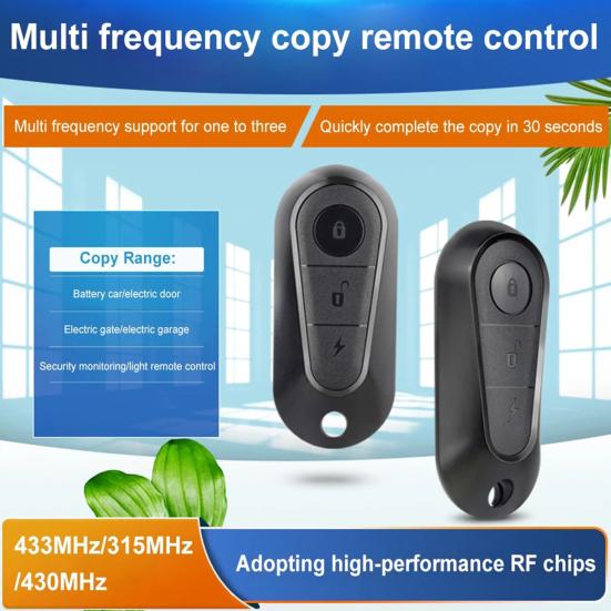 E-Bisiklet Scooter için Evrensel 433MHz Uzaktan Kumanda Anahtarı 3 Tuşlu Kablosuz Kopyalama Klon Anahtar Tailg Hızlı Verimli Garaj Kapısı Açıcı için