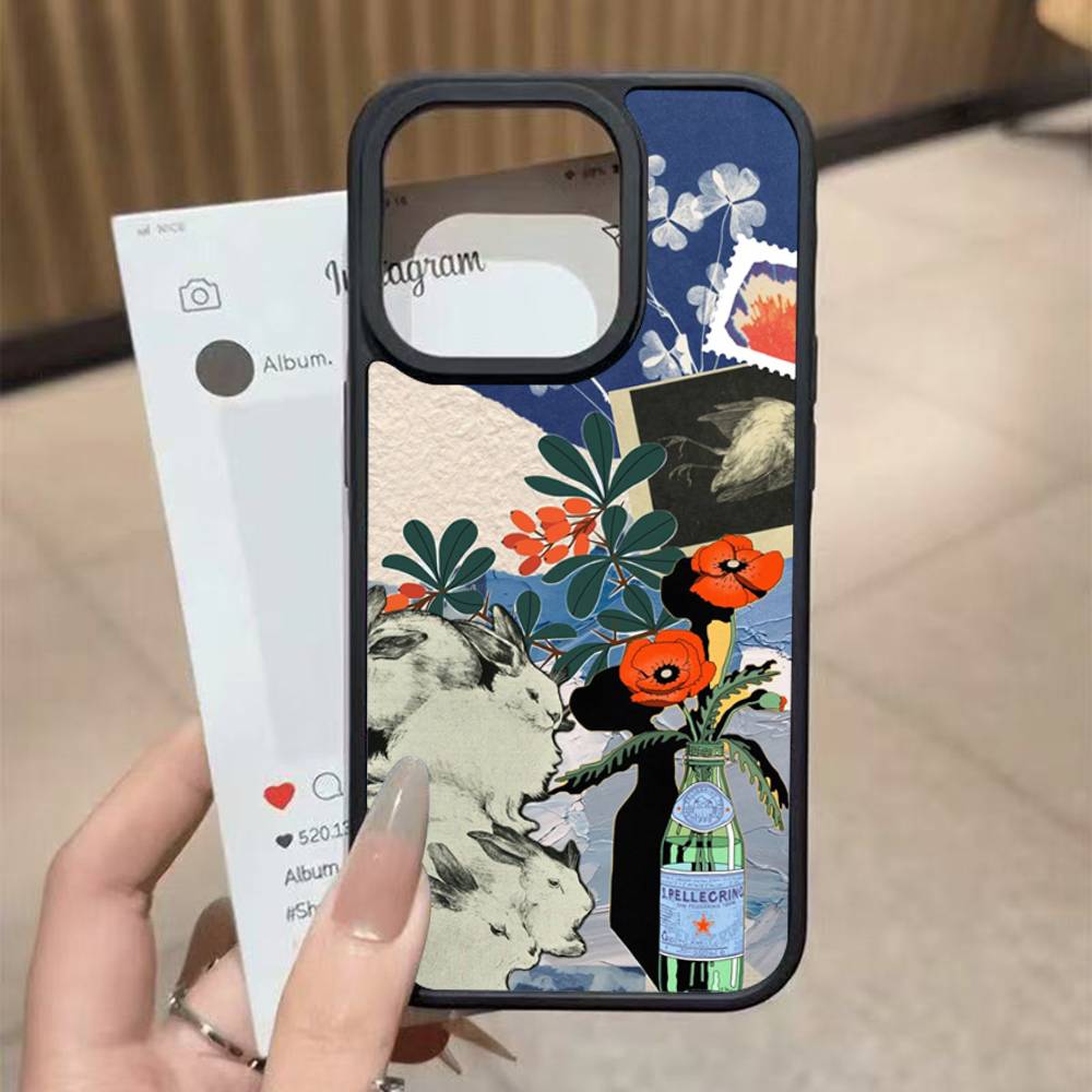 

China Chic Mosaic Graffiti Green Rattan For iPhone 17 16 Pro Max Air 13 12 Mini 14 15 Plus 11 PC+TPU Back Cover iPhone 16pro max