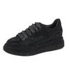 Women's 2024 European Rhinestone Dad Shoes - Thick-Soled Casual Platform Sneakers