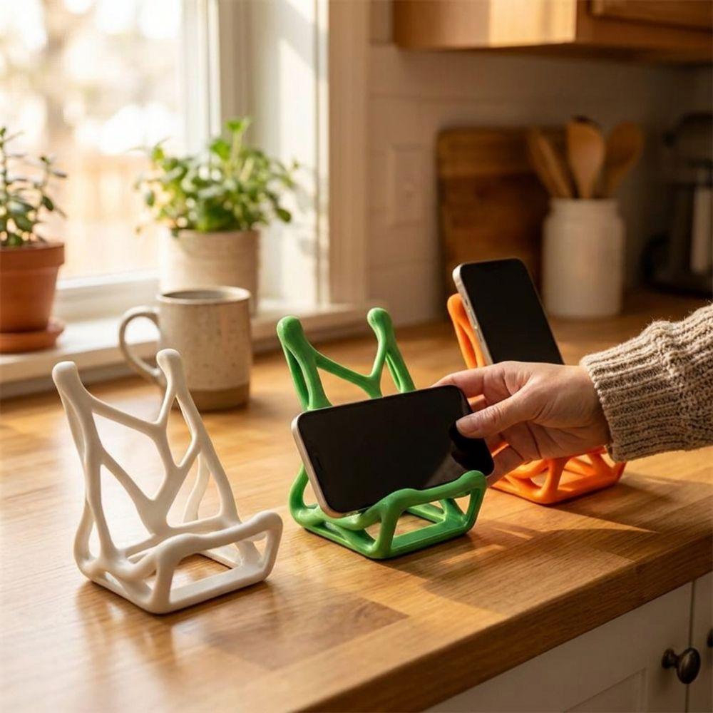 Hands-free Viewing Skeleton Bone Phone Stand 3D Printed Phone Holder Figurine  Desktop Ornaments