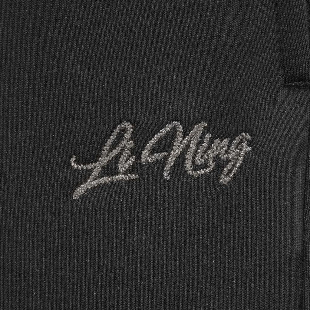 Li Ning Sports Lifestyle Series Solid Color Mid Waist Elastic Versatile Fleece Lined Warm Tapered Knit Joggers Women Joggers AKLVA02-4