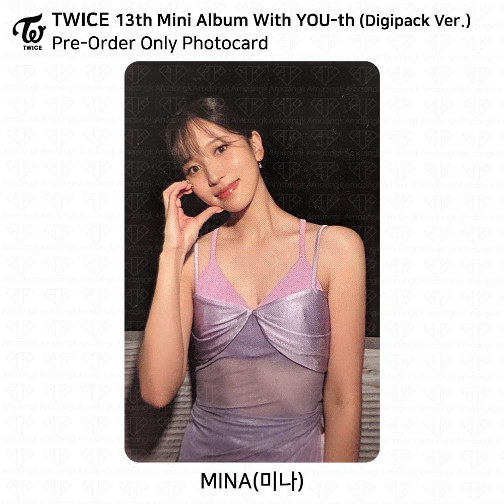 

TWICE 13-й мини-альбом с молодежной фотокарткой YOU-th, постером, пленкой, стикером Mina KPOP K-POP POB Photocard - Digipack