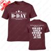 2025 DDAY 1944 ARMY NORMANDIA MILITARE CHURCHILL SPIAGGE DIVERTENTE T-SHIRT Abbigliamento Uomo T-shirt con Stampa Vintage Cotone T-shirt da Uomo