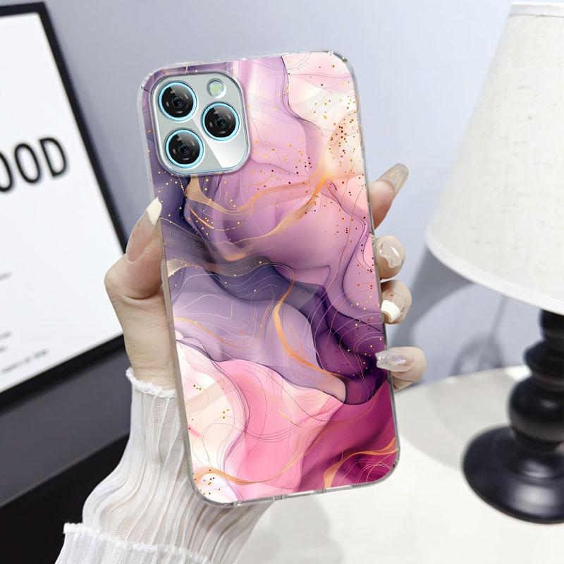 For Blackview A95 A100 A200 Pro A85 Case Protective Cover For  Blackview A80S Marble Clear Soft Silicone Phone Case Cat Fundas