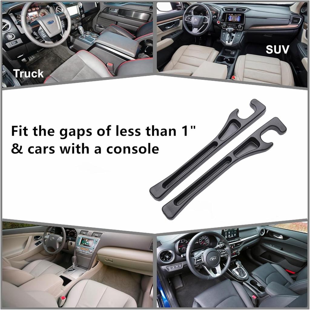 No-Drop Seat Guard, 2 Pack Car Seat Gap Filler Stopper/Catcher Between Seat And Console Black Car Accessories Crevice Blocker Pad Plug Seat Gap Guard