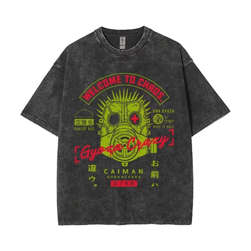 2026 Anime Dorohedoro T-shirt Grafica Kaiman Merch T-shirt Lavata Vintage Gotica Manga Rock T-shirt High Street T-shirt Oversize Manica Corta