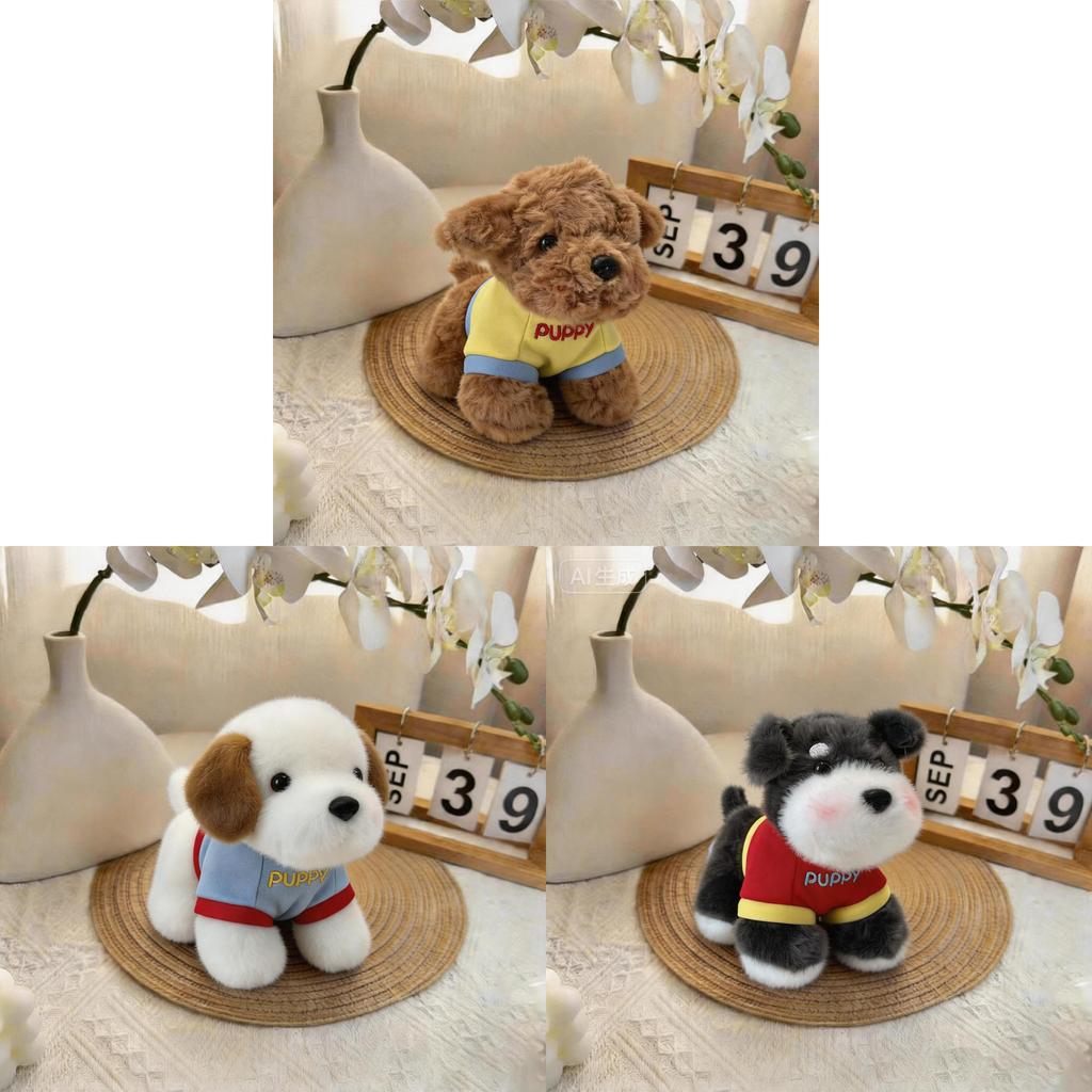 Plush Dog Toy 6in Soft Pp Cotton Small Animal Collectors Gift For Kids And Teens