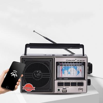 Radio portable rétro multibande Grady 711, FM, Bluetooth, lecteur de disque USB, carte MP3