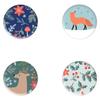 4 Stickers Noël en métal