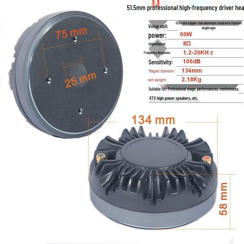 Horn Tweeter Flat Mouth Driver Unit: 34/44/75/100-Core Speaker Audio Tweeter