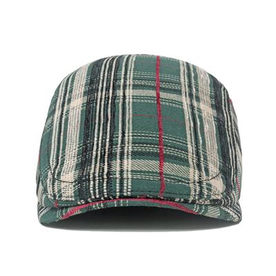 Beret Cap Men Women Retro Plaid Ivy Newsboy Flat Cap Adjustable Artist Painter Beret Hat Male Female Autumn Winter Berets