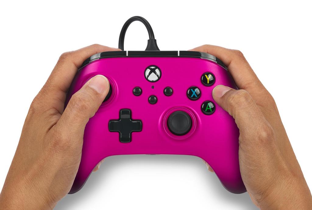 Rok PowerA Advantage kabelový ovladač pro Xbox Series Satin Fuchsia Double Vibration Function pro Xbox Series PC Windows [2 záruka] XS - XS 10/11