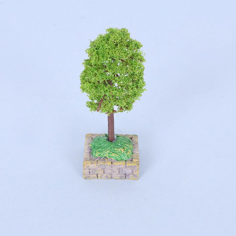 Puppenhaus Mini Künstlicher Baum Weide Ahorn Kirschbaum Modell Ornamente Gartendekorationen
