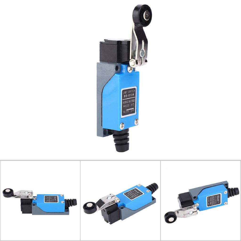 ME 8104 Limit Switch 250VAC 50 60Hz 115VDC Adjustable Roller Lever Micro Switch 12 X 4 X 2.7cm