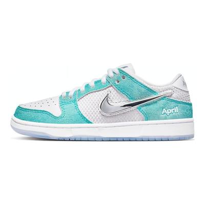 April Skateboards x Dunk Low SB PS Turbo Green Kinder-Sneaker Metallic-Silber FZ6106-300