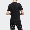 Adidas T Shirts Women's Black Crew Neck Moderate Straight Fit FM6154