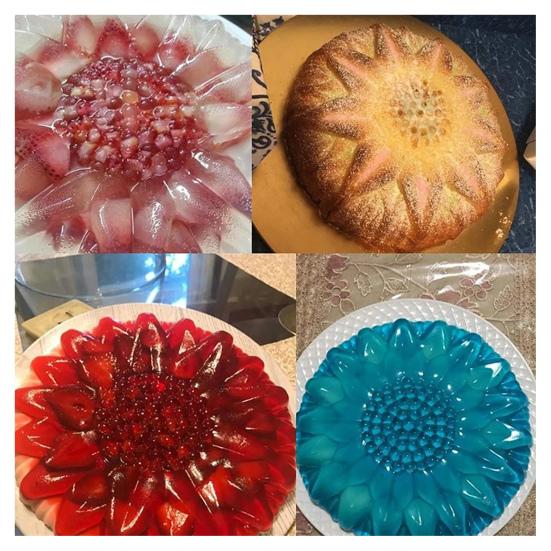 Yousheng Large Sunflower Cake Mold Silicone Birthday Cake Baking Tray Flower Shaped Non-Stick Cake Pan for Baking Loaf Muffin Brownie Cheesecake Pie