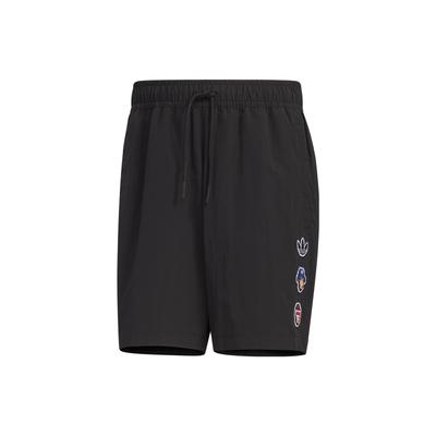 Originals Monkey Kingdom Collaboration Woven Shorts With Logo Drawstring Men Shorts Black IP1796