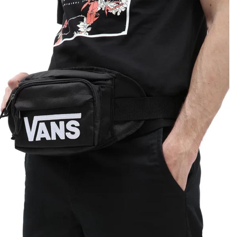 Vans Polyester Fanny Pack Shoulder Bag Crossbody Bag Regular Men's Black Vans VN0A549ZBLK