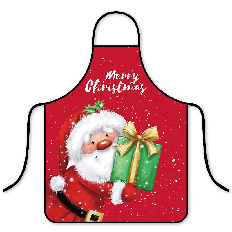 Christmas Holiday Waterproof Oilresistant Apron With Creative Fun Patterns For Adults And Kids