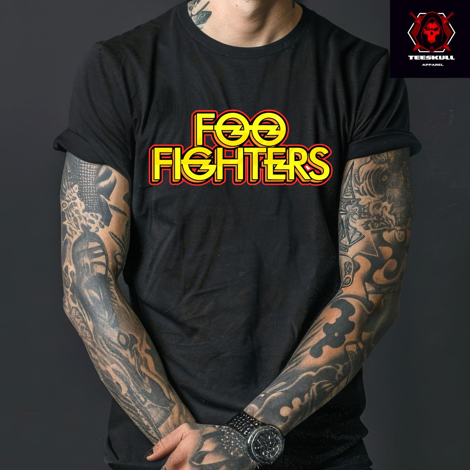 26 Foo Fighters Metal Rock Band Logo Tee Unisex Cotton T-SHIRT S-3XL Unisex T-Shirt M