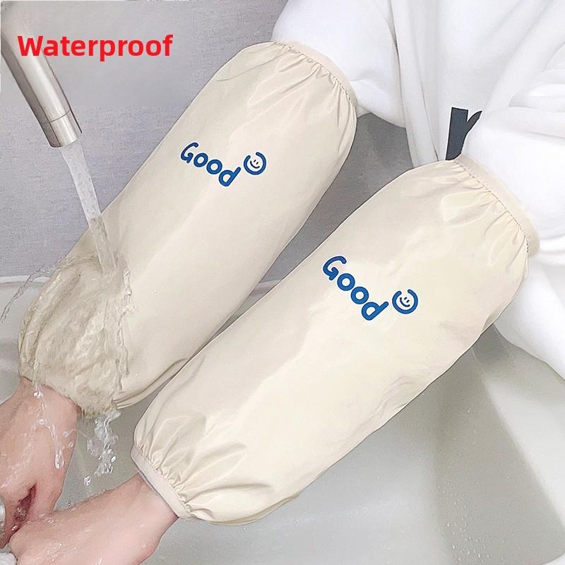 Lange Vanntette Tegneserie Oljebestandige Armermer Kjøkken Forhindrer Flekker Vinter