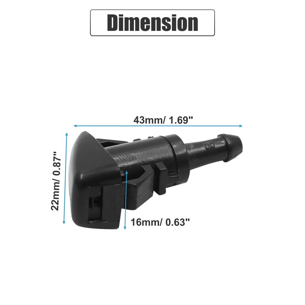 X AUTOHAUX Windschutzscheibenwischerdüsen für Subaru Impreza WRX STI 86636FG050 2 Stück