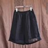 Shorts d'été rétro imprimés décontractés pour femmes, patchwork, amples, shorts de sport