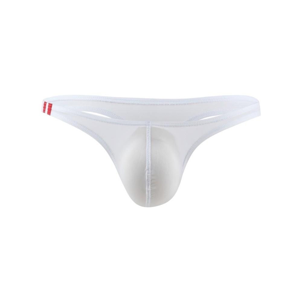 Low Rise Ice Silk Underpants See-through Bikini Briefs Simple Men's Thong  Male