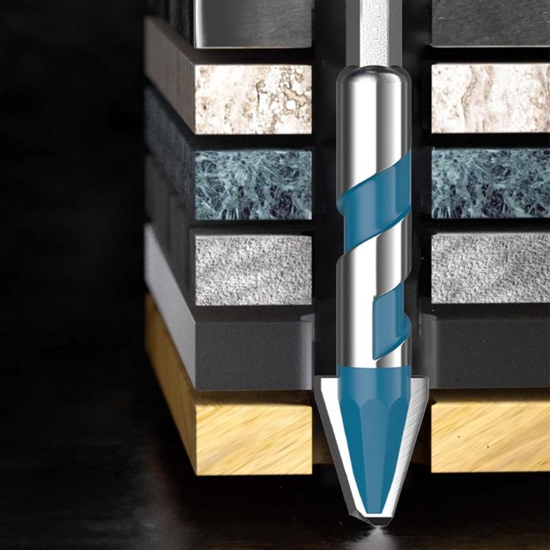 Hexagonal Shank Offset Drill Bit For Wood Glass Ceramic Tile And Concrete With U Shape Helical Flute Design No Water Needed